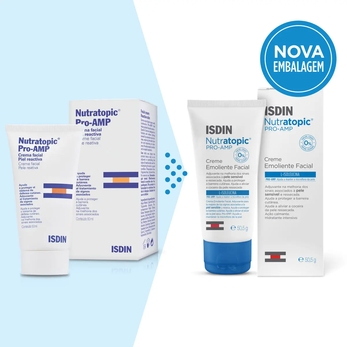 Creme Facial Isdin - Nutratopic Pro-AMP 50ml - Imagem 2